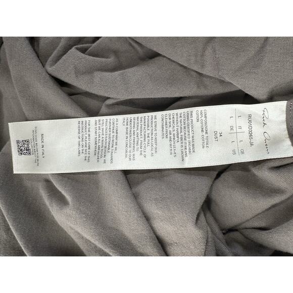 rick owens lico S/S 24 Dust RU01D3265-JA gray short sleeve shirt Size S - Picture 9 of 13